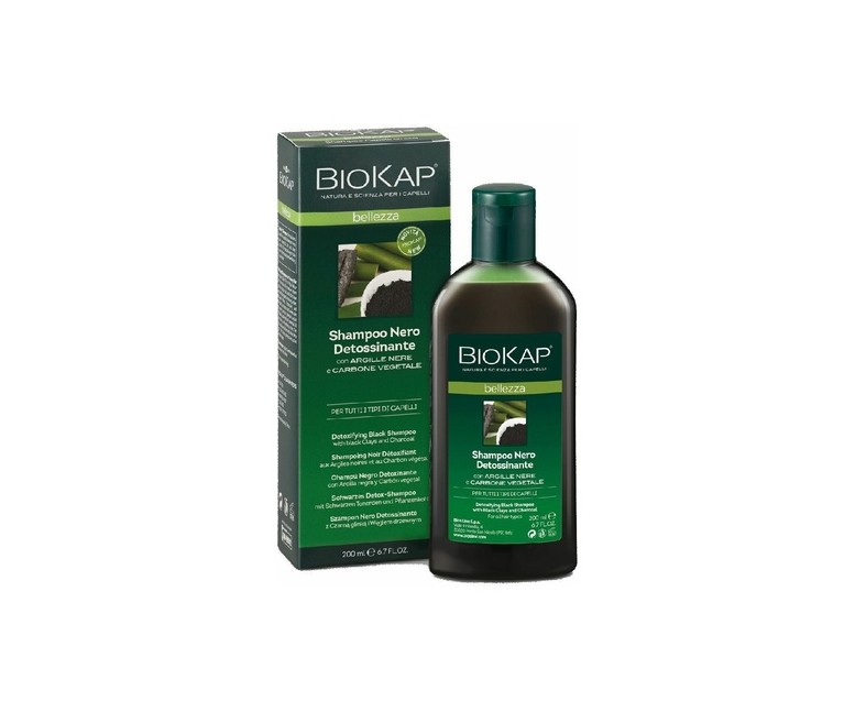 Champú Negro de Desintoxidante 200 ml Biokap