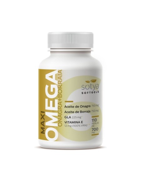 Maxi Omega 6 (Onagra y Borraja) 110 perlas de 700mg Sotya