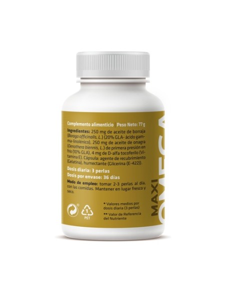 Maxi Omega 6 (Onagra y Borraja) 110 perlas de 700mg Sotya