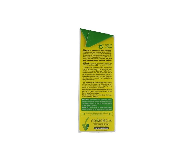 Pack Bebida vegetal de soja - Dietisoja 6 unidades de 1 L Nova Diet