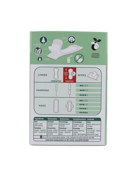 Salvaslip Normal Plegado 18 unidades Natracare