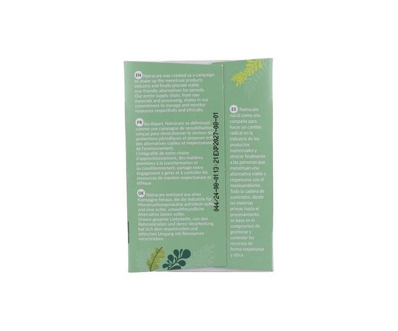 Salvaslip Normal Plegado 18 unidades Natracare