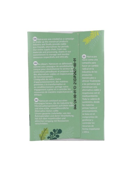 Salvaslip Normal Plegado 18 unidades Natracare