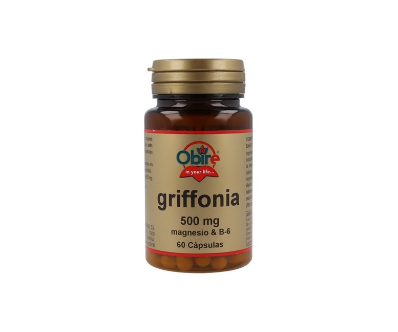 Griffonia 500 mg + Magnesio + B6 60 cápsulas Obire