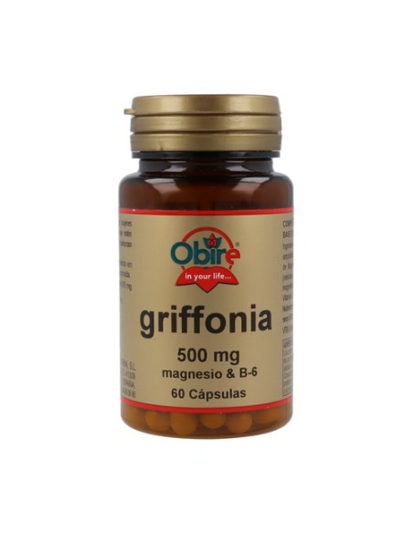 Griffonia 500 mg + Magnesio + B6 60 cápsulas Obire