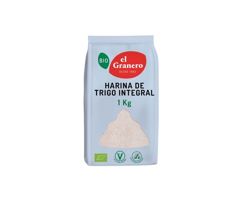 Harina de trigo integral 1 kg de polvo El Granero Integral