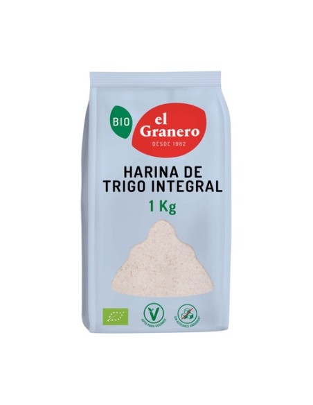 Harina de trigo integral 1 kg de polvo El Granero Integral