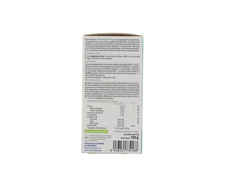 Ergyprotect plus equilibrio digestivo 30 sobres Nutergia