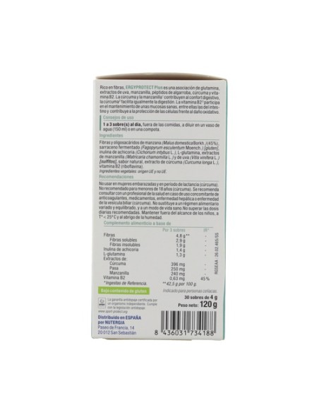 Ergyprotect plus equilibrio digestivo 30 sobres Nutergia