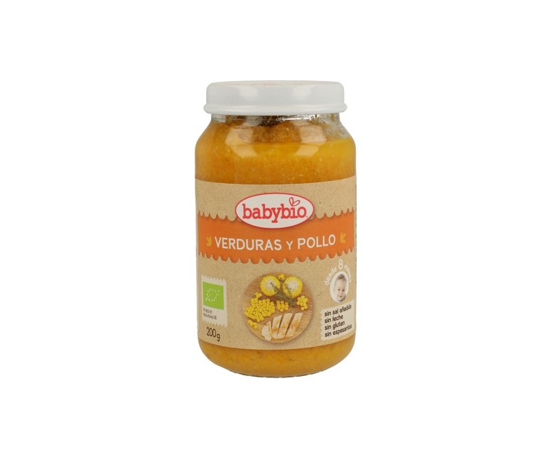 Tarrito De Verduras Y Pollo 8m+ 200 g Babybio