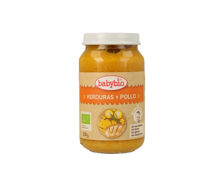 Tarrito De Verduras Y Pollo 8m+ 200 g Babybio