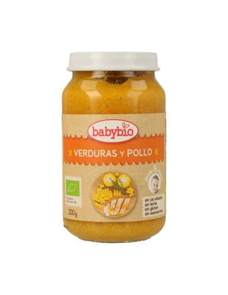Tarrito De Verduras Y Pollo 8m+ 200 g Babybio