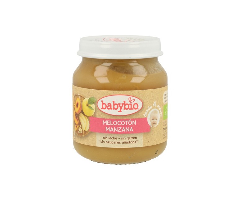 Tarrito De Melocotón Y Manzana 4m+ 130 g Babybio