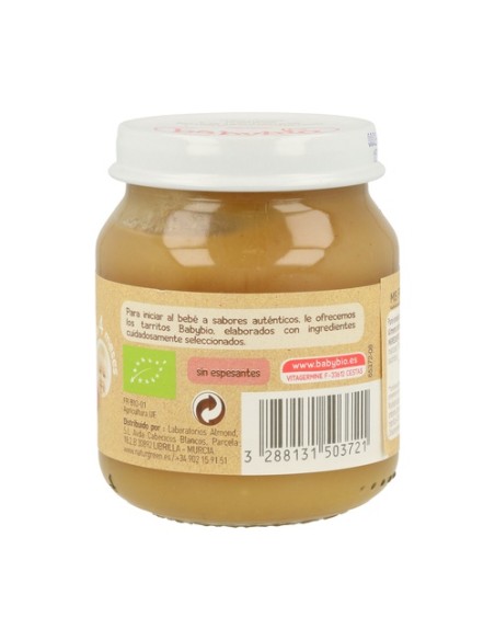 Tarrito De Melocotón Y Manzana 4m+ 130 g Babybio