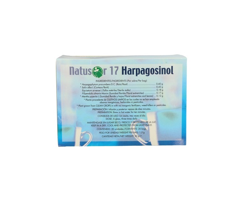 Natusor 17 Infusión Harpagosinol 20 bolsitas infusoras Soria Natural