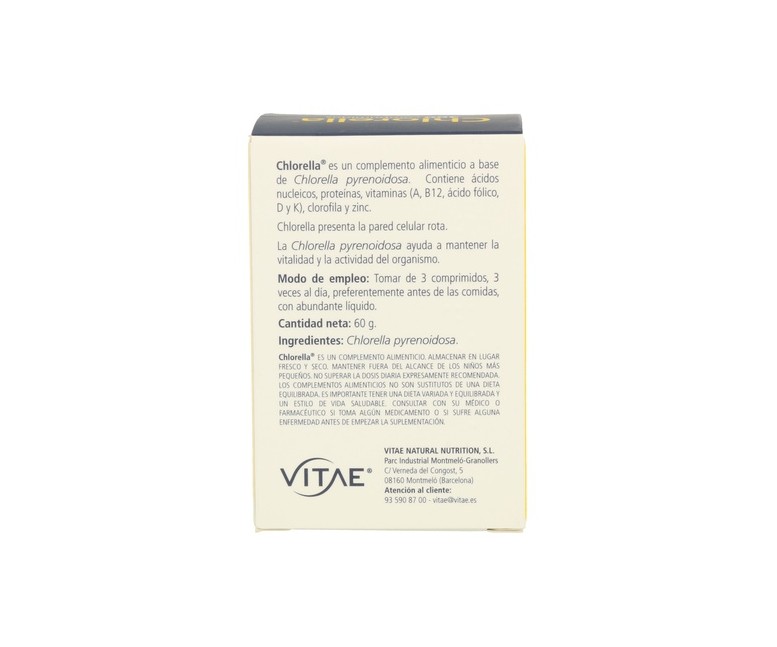 Chlorella 300 comprimidos de 200mg Vitae
