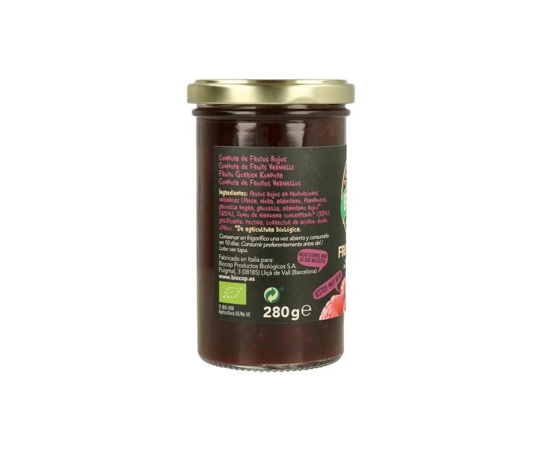 Compota de Frutos Rojos 265 g Biocop