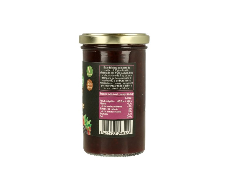 Compota de Frutos Rojos 265 g Biocop