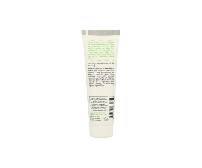 Dentífrico Aloe Vera 75 ml Urtekram