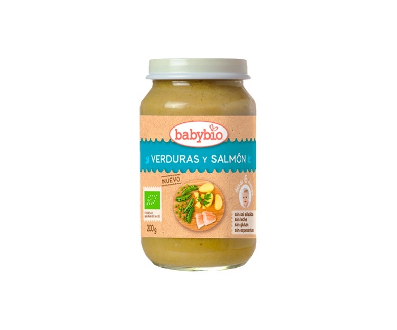 Tarrito tradición salmón 6m+ 200 g (Salmón - Pescado) Babybio