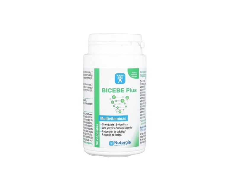 Bicebe plus multivitaminas 90 perlas Nutergia