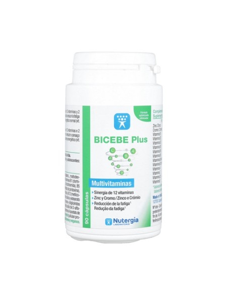 Bicebe plus multivitaminas 90 perlas Nutergia