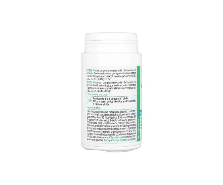 Bicebe plus multivitaminas 90 perlas Nutergia