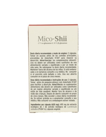Mico-Shii 70 cápsulas vegetales Hifas da terra