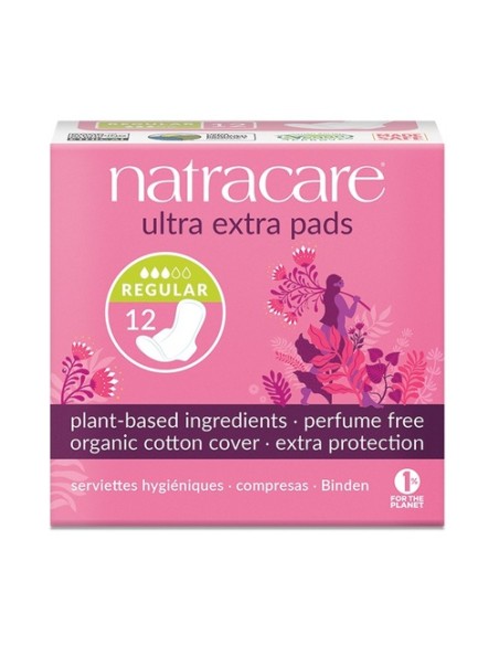 Compresa Ultra Extra Normal Alas 12 unidades Natracare