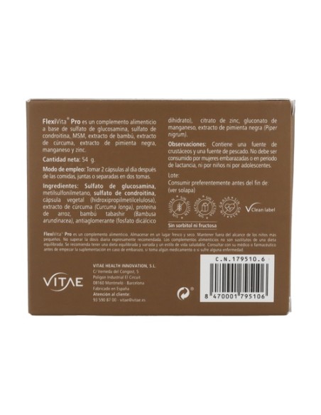 Flexivita Pro 60 cápsulas Vitae