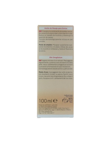 Aceite para Masaje Antiestrías 100 ml de aceite Weleda