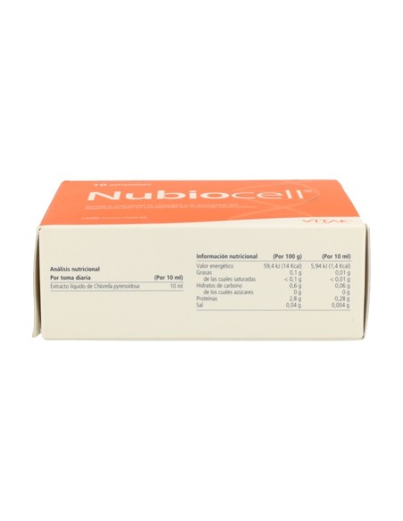 Nubiocell (Chlorella) Puro 10 ampollas Vitae