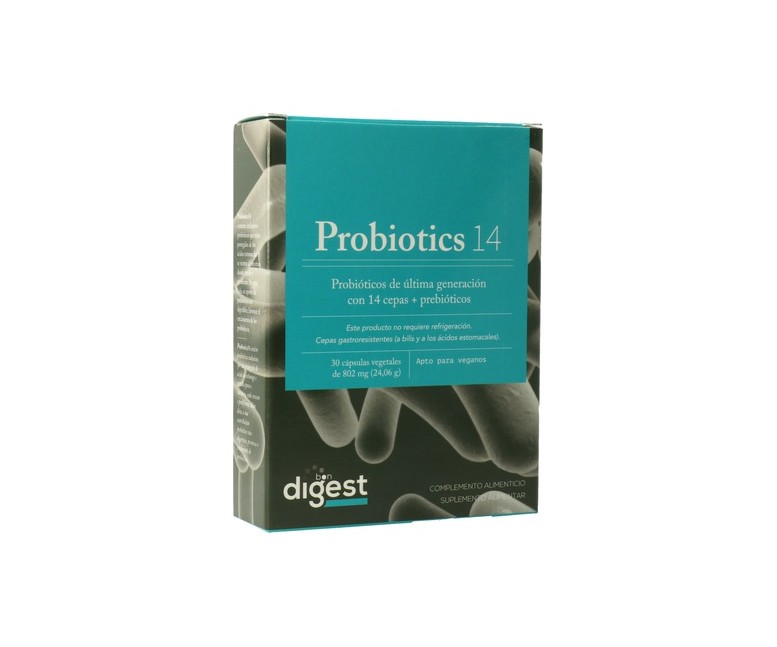 Probiotics 14 30 cápsulas vegetales Herbora