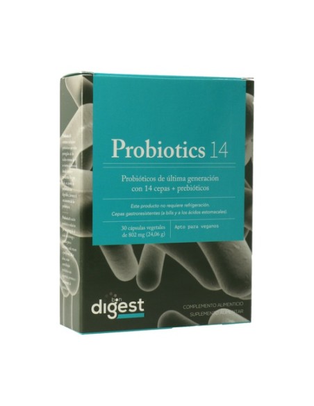 Probiotics 14 30 cápsulas vegetales Herbora