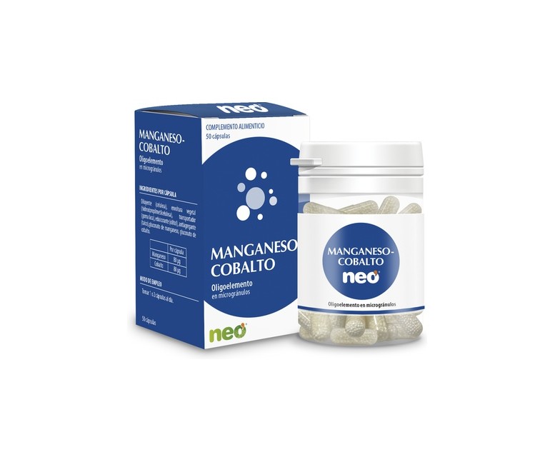 Manganeso y Cobalto 50 cápsulas Neo