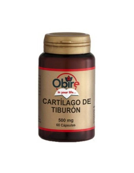 Cartílago de tiburón 60 cápsulas de 500mg Obire
