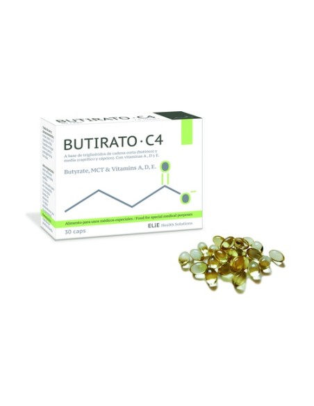 Butirato C4 - Salud intestinal 30 perlas Elie health solution