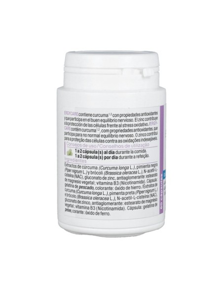 Ergycare antioxidante 60 cápsulas Nutergia