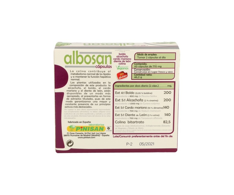Albosan 60 cápsulas Pinisan