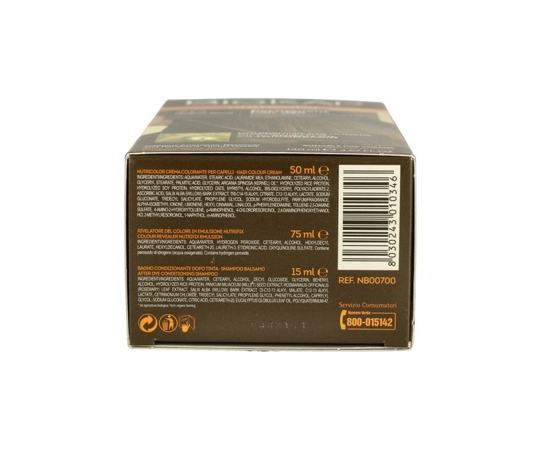 Tinte Nutricolor Rubio Medio 7.0 140 ml (Rubio medio) Biokap