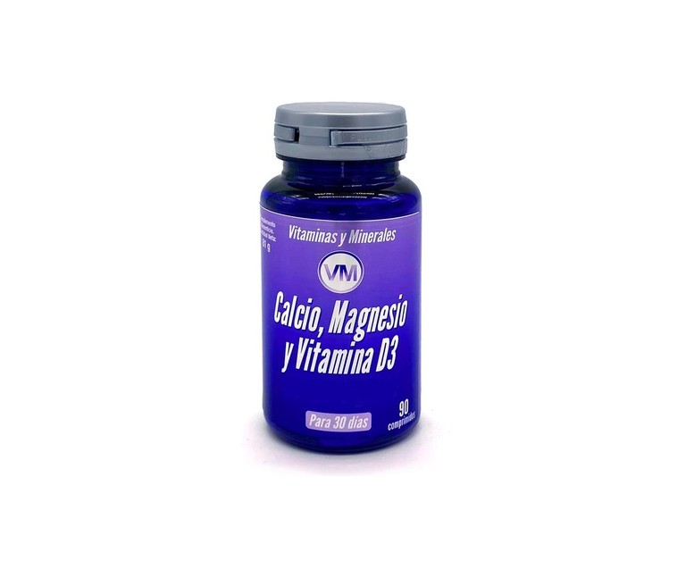 Calcio, Magnesio y Vitamina D3 + Silicio Orgánico 90 comprimidos Ynsadiet