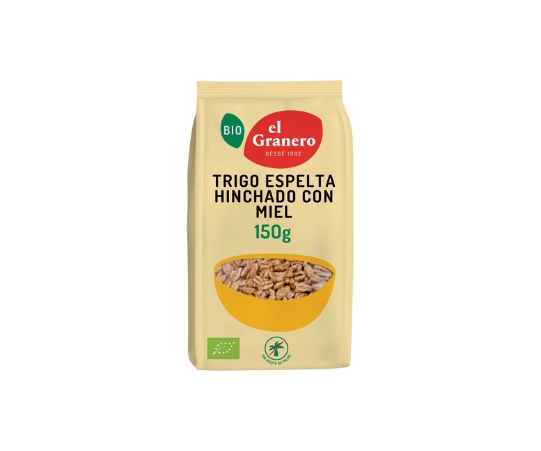 Espelta Hinchada con Miel BIO 150 g El Granero Integral
