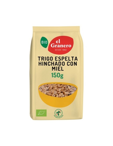 Espelta Hinchada con Miel BIO 150 g El Granero Integral