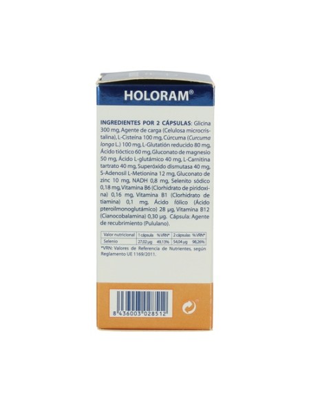 Holoram Detox 60 cápsulas de 580mg Equisalud