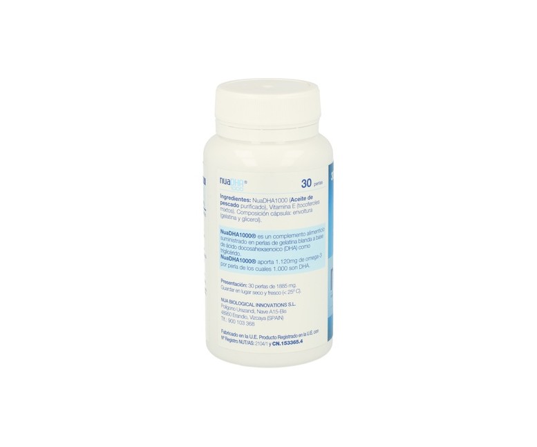 Nua DHA 1000 Omega 3 30 perlas (1000mg) Nua