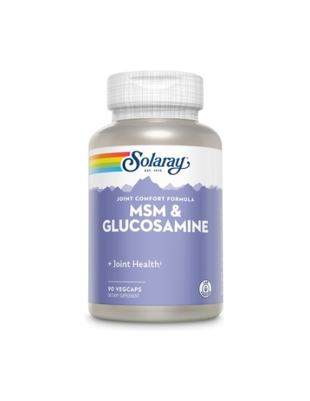 M.S.M Glucosamine 90 cápsulas Solaray