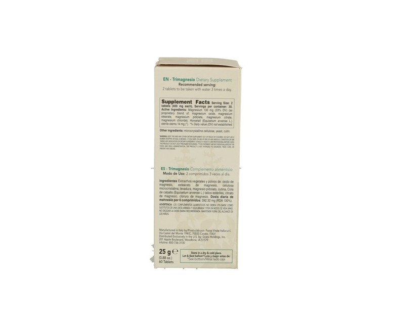Trimagnesio 60 comprimidos Forza Vitale