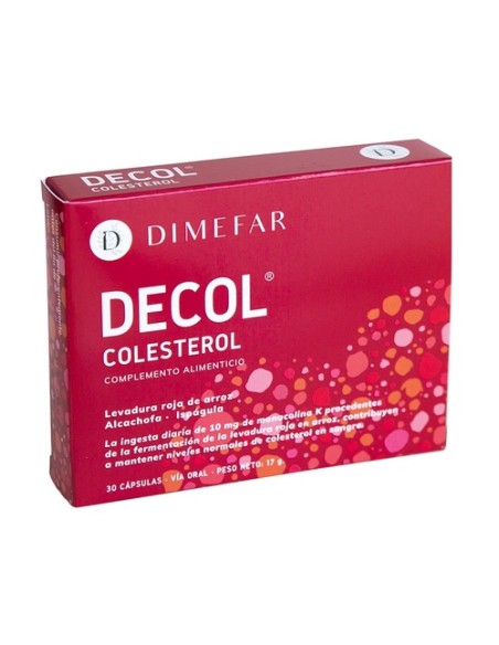 Decol (colesterol) 30 cápsulas Dimefar