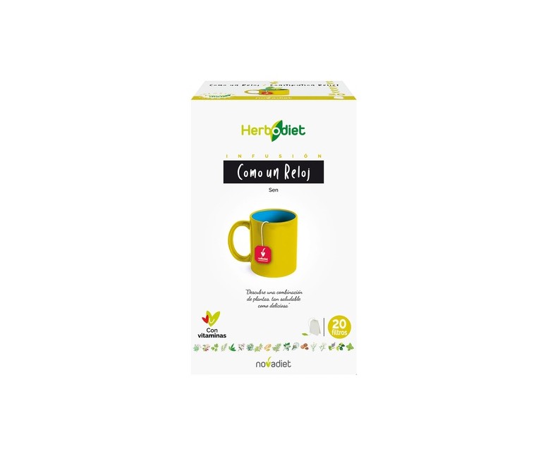 Herbodiet Como un reloj 20 bolsitas infusoras Nova Diet