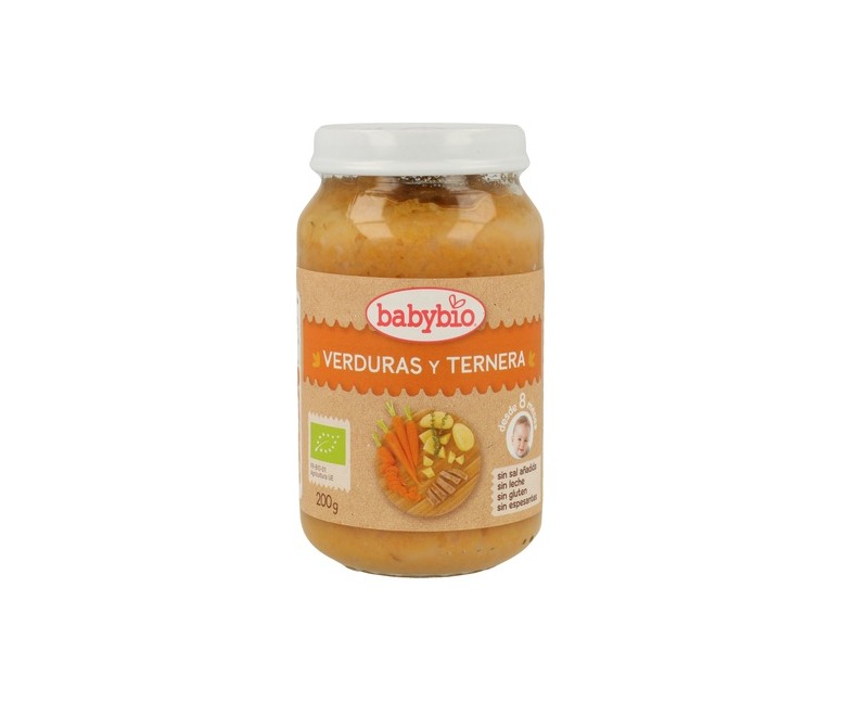 Tarrito De Verduras Y Ternera 8m+ 200 g Babybio
